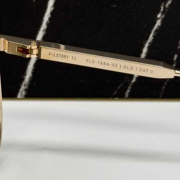 NEW VALENTINO VLS-168A GOLD GREEN UNISEX SUNGLASSES main image 9